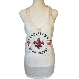 Concepts Sport Womens Louisiana Ragin Cajuns Tie Back Tank M Gray Gameday NCAA